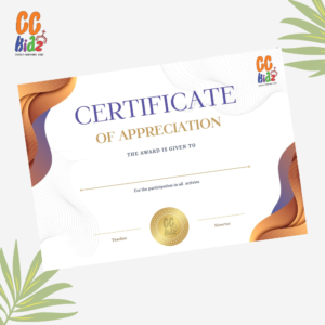 Certificate of Appreciation - Fruit of the Spirit